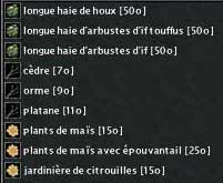Plantes du jardin