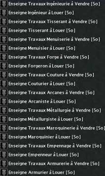 Panneaux - Enseignes d'artisanat