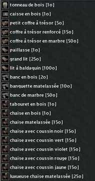 Chaises et accessoires