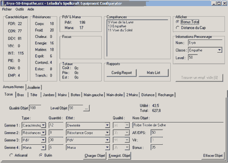 Leladi's Equipment Configurator (Cliquez pour agrandir)